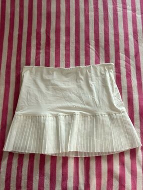 Princess Polly White Pleated A-Line Midi Skirt